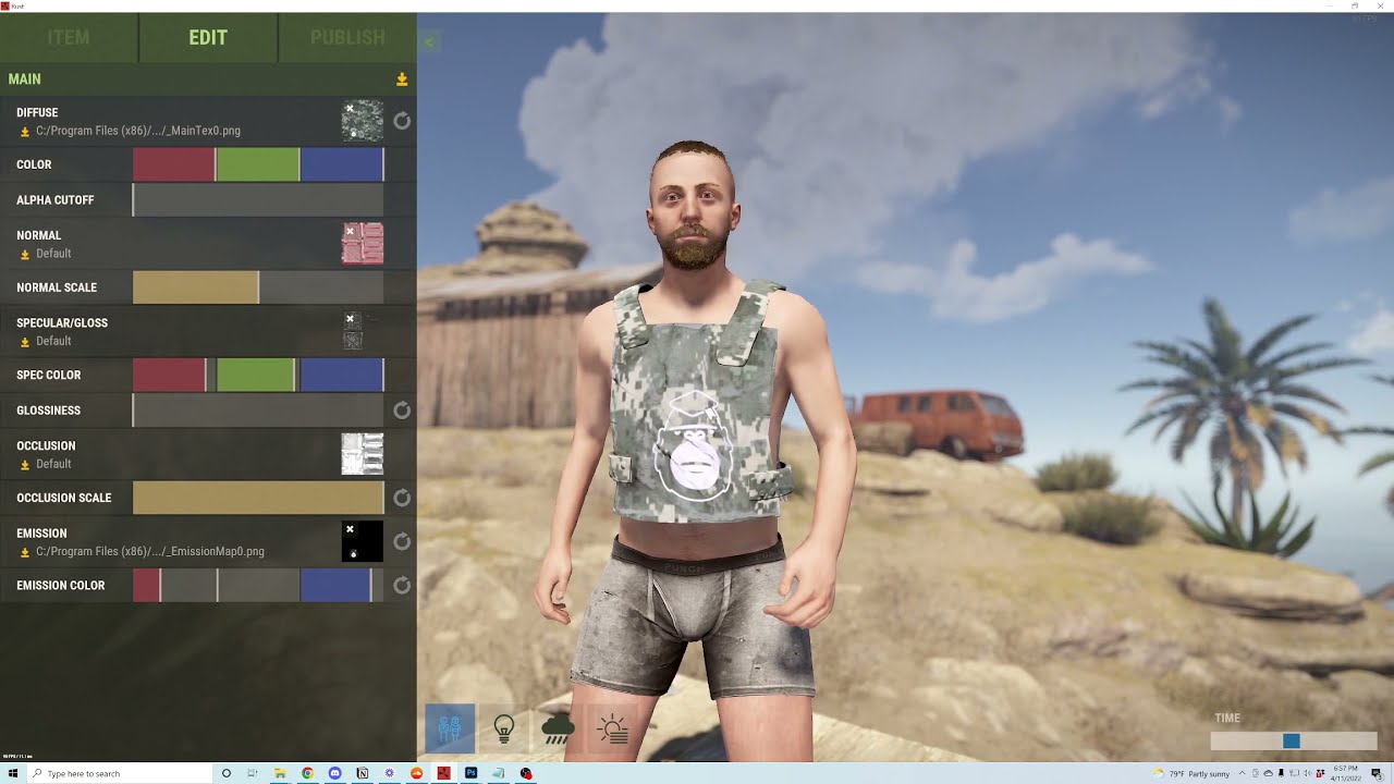 Degen Ape metal chestplate