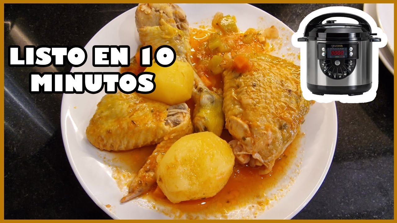 💥pollo guisado con patatas 🍗Olla programable Newcook/ Olla GM