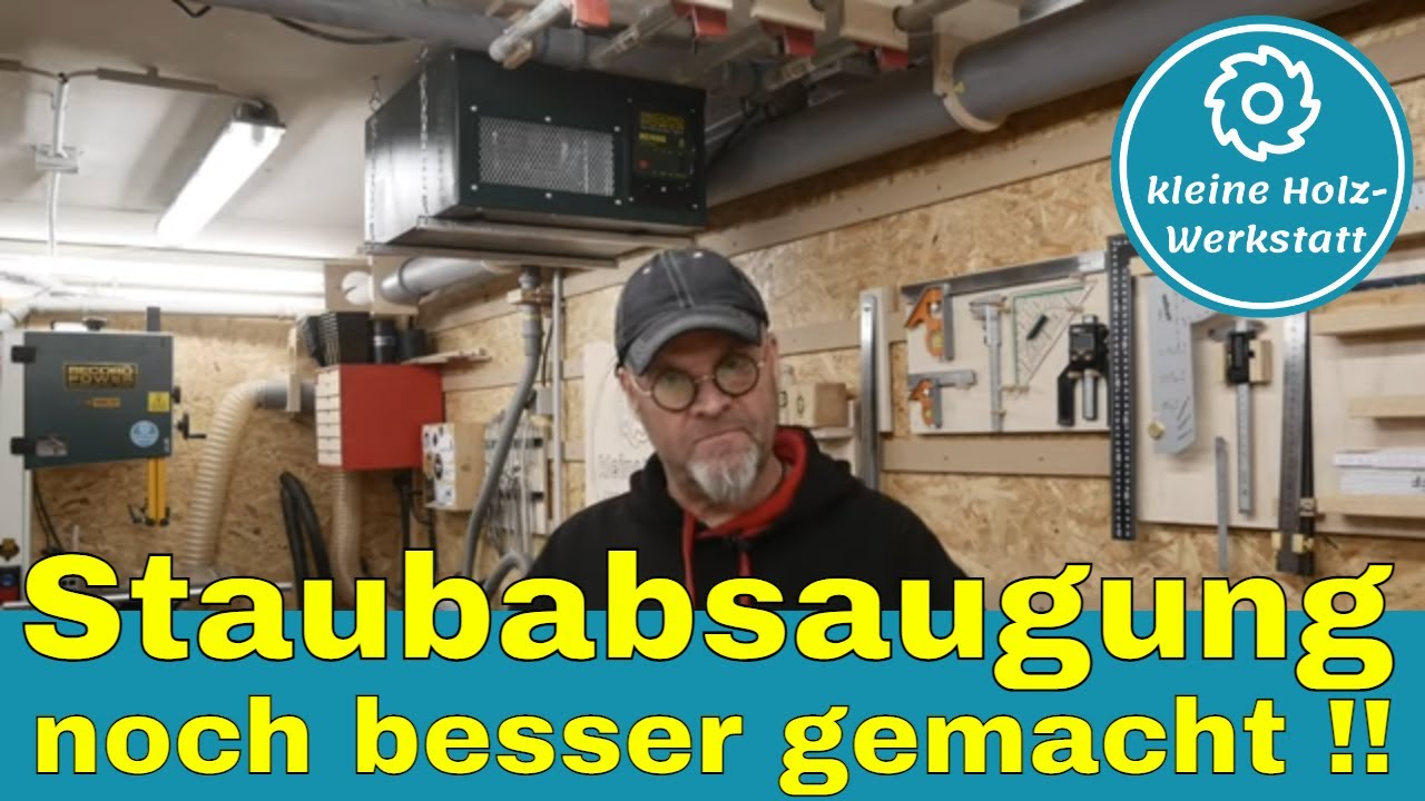 Ist eine Absauganlage für Feinstaub ausreichend?⎜Luftqualität in der Werkstatt⎜kleine holzwerkstatt