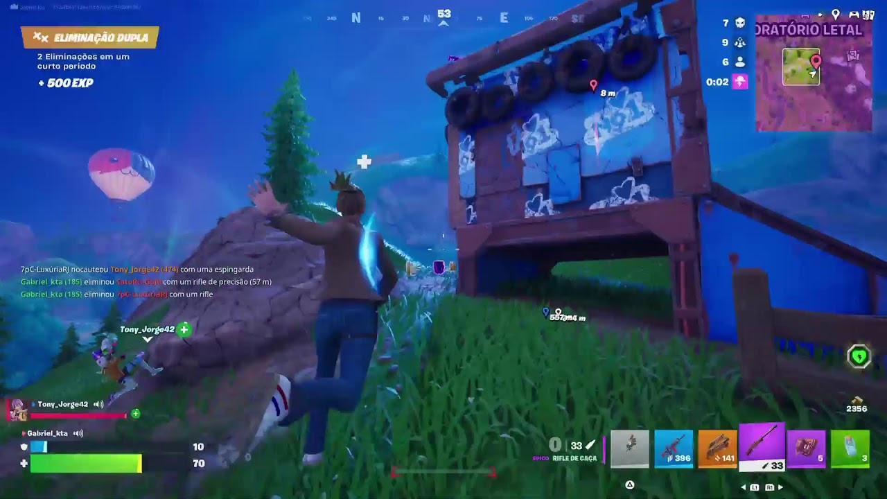 Fortnite com mano Tony castemare