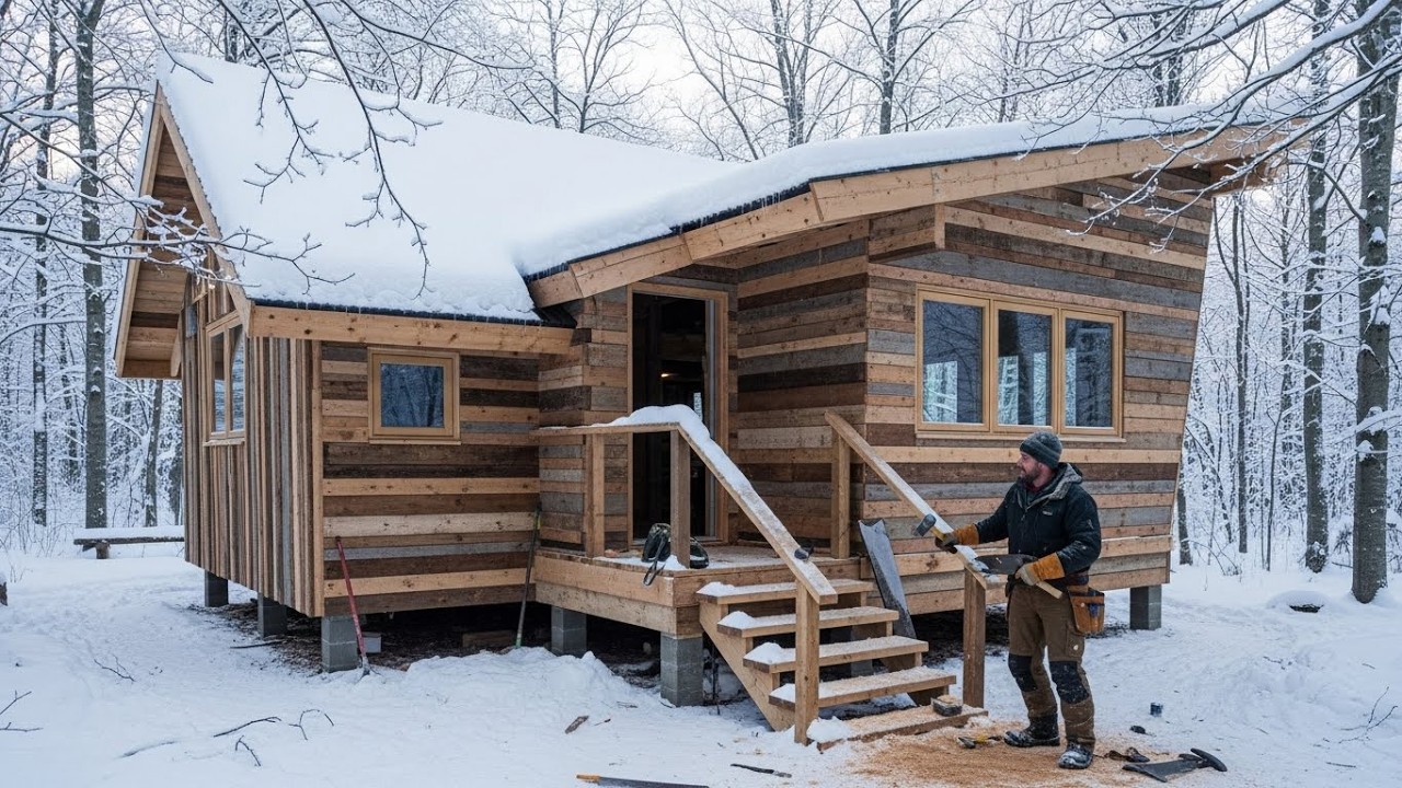 He Turned Old Pallets Into a Stunning Wooden Cabin — You Won’t Believe the Final Result!