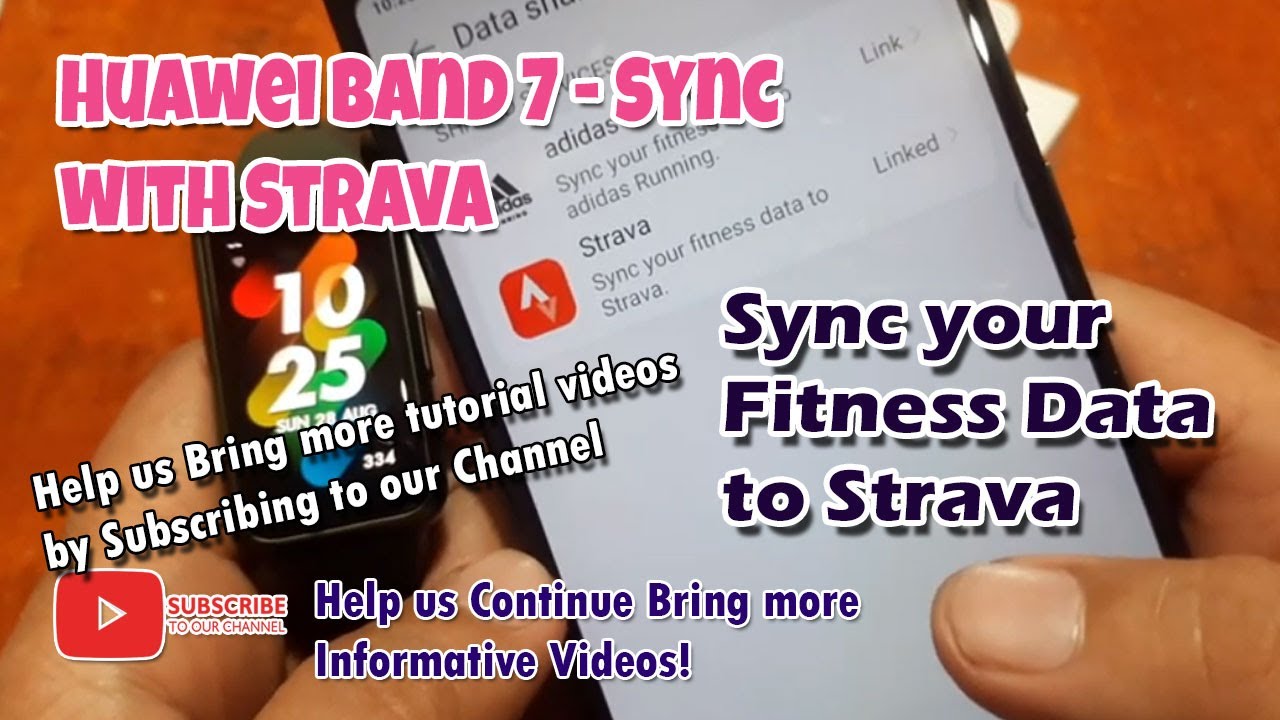 Huawei Band 7 - Sync with Strava
