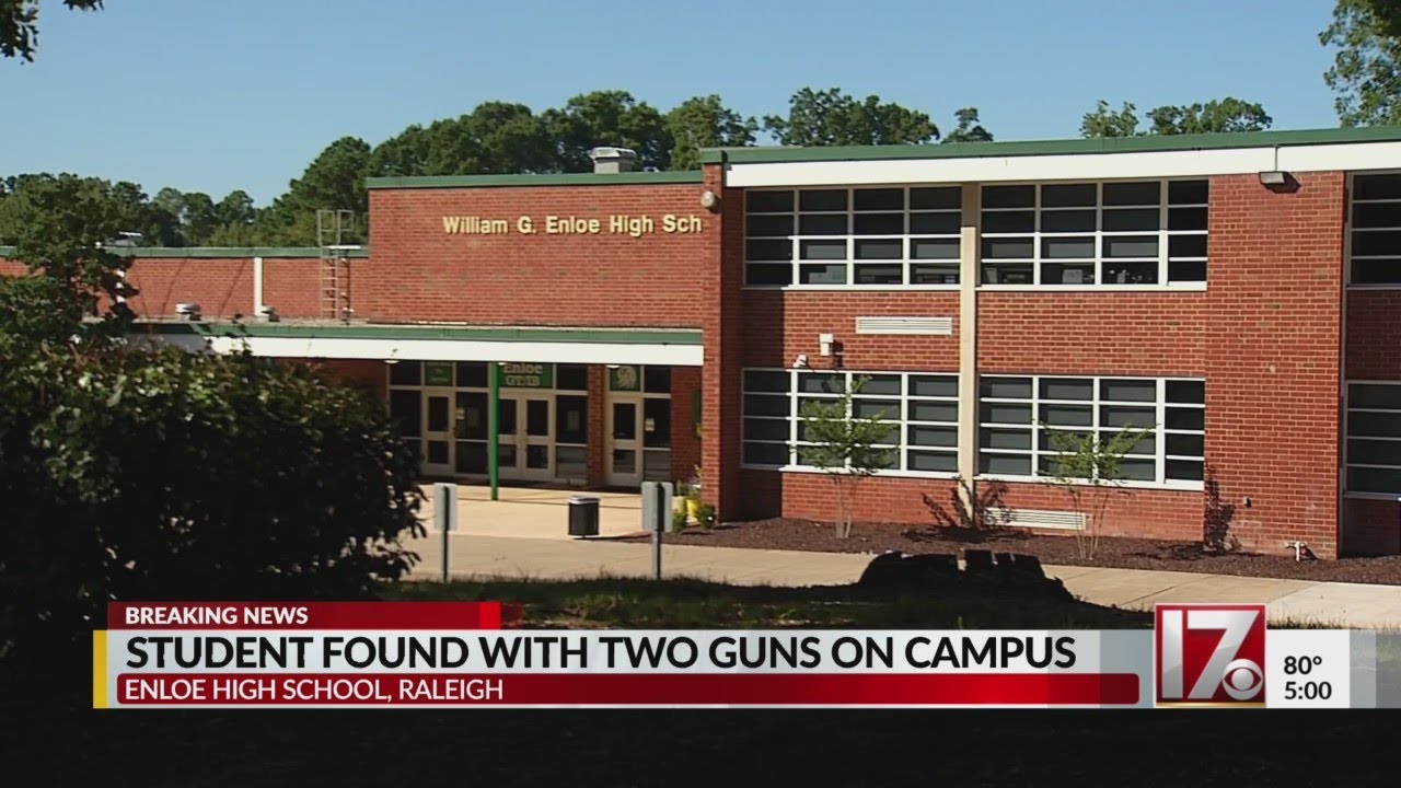Student found with 2 guns at Raleigh's Enloe High School
