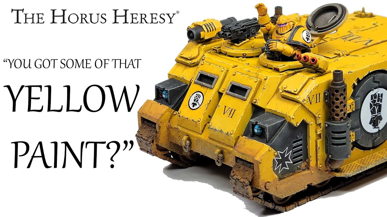How To Paint The Games Workshop Horus Heresy Imperial Fists Deimos Pattern Rhino