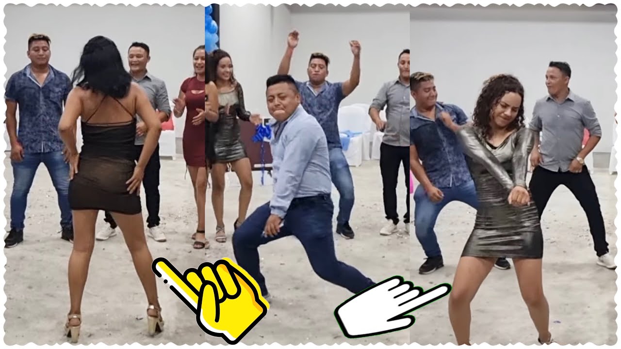 Vean La De negro Y Gris Bailan Bachata Con Vestido Corto Y Menean Muy Bien El Bote