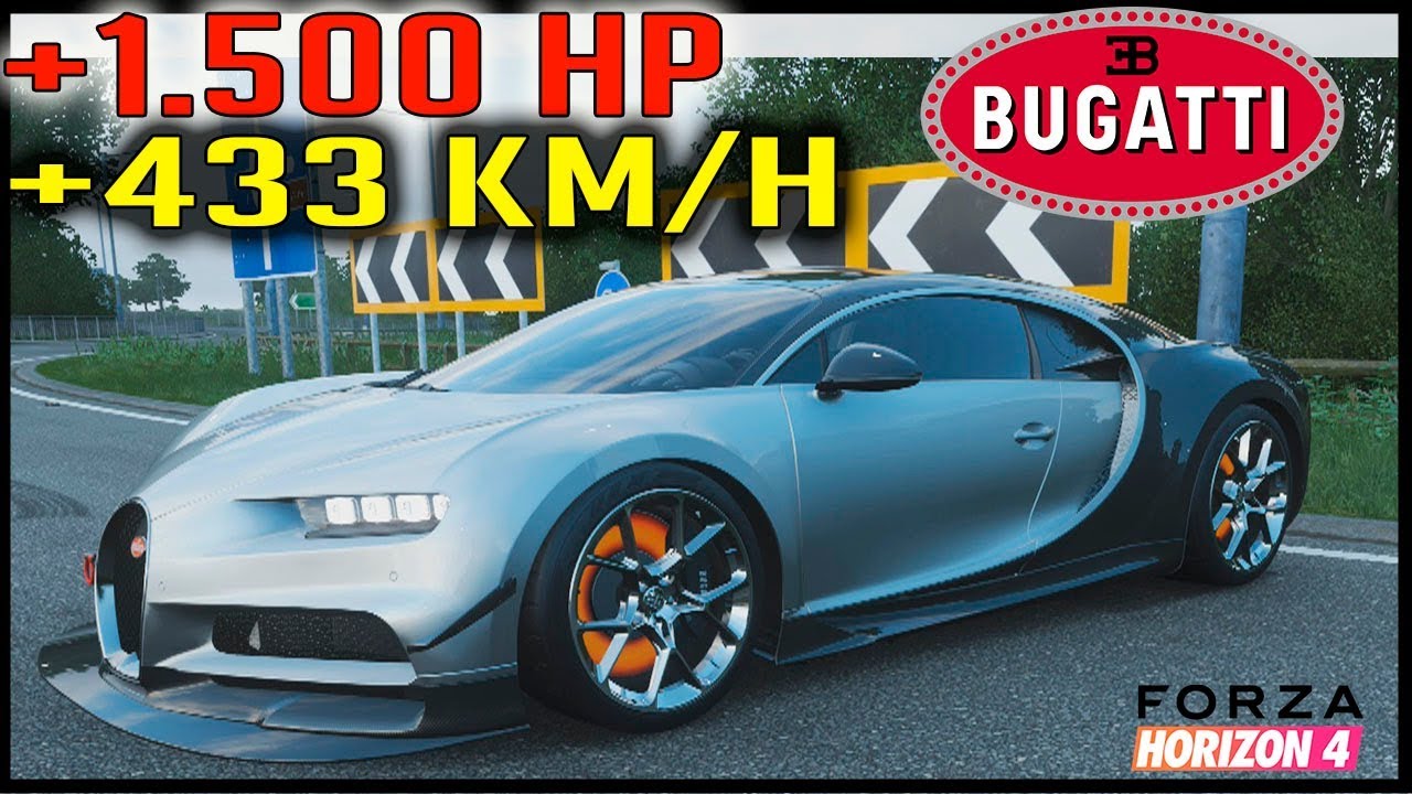 BUGATTI CHIRON 1500 CV 433 Km/h | FORZA HORIZON 4