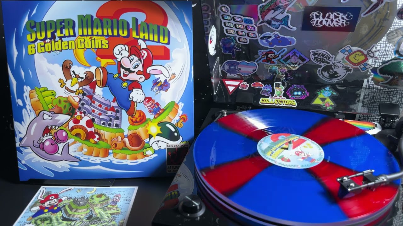 Super Mario Land 2: Six Golden Coins - Vinyl Record Soundtrack Digitized Turntable Audio Extraction