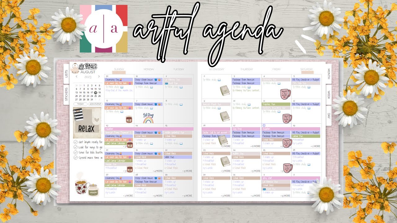 ARTFUL AGENDA-THE BEST! Digital Planning App NOT SPONSORED! AMAZING ! @Katy's World   BLOWN AWAY!