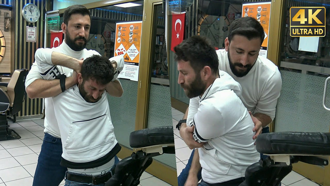 MEVLUT GAVE SONER A MASSAGE THERAPY &CRACKING& asmr back, elbow, arm, palm, neck, ear, head massage