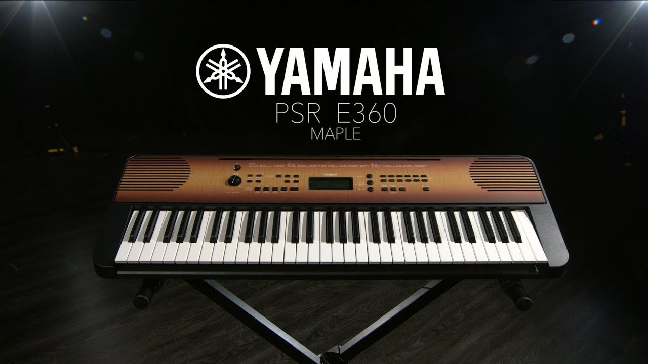 Yamaha PSR E360 Digital Piano, Maple | Gear4music demo