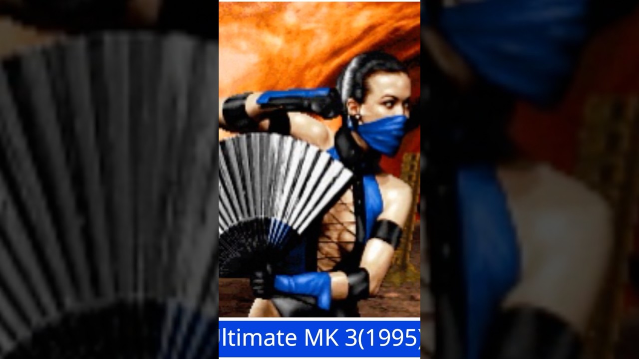 Kitana 1993-2023🪭👸    #viralshorts #mkgameplay #mk1 #kitana #evolution #retro #gaming