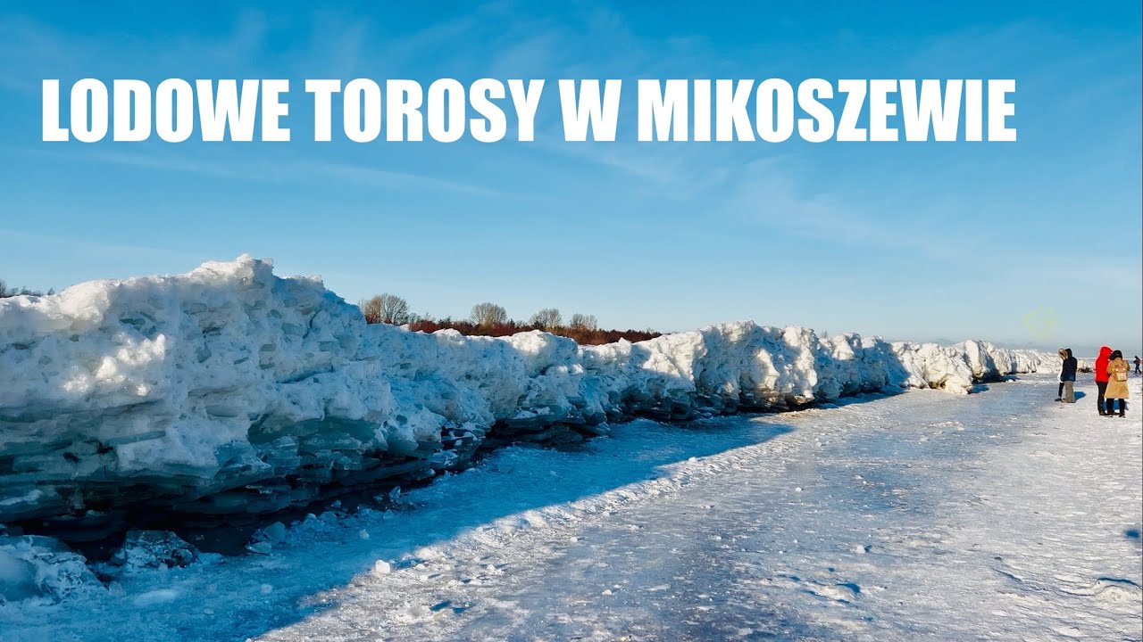 Lodowe Torosy w Mikoszewie ❄️ Niesamowite Formacje Lodu nad Bałtykiem | Zima 2026 4K