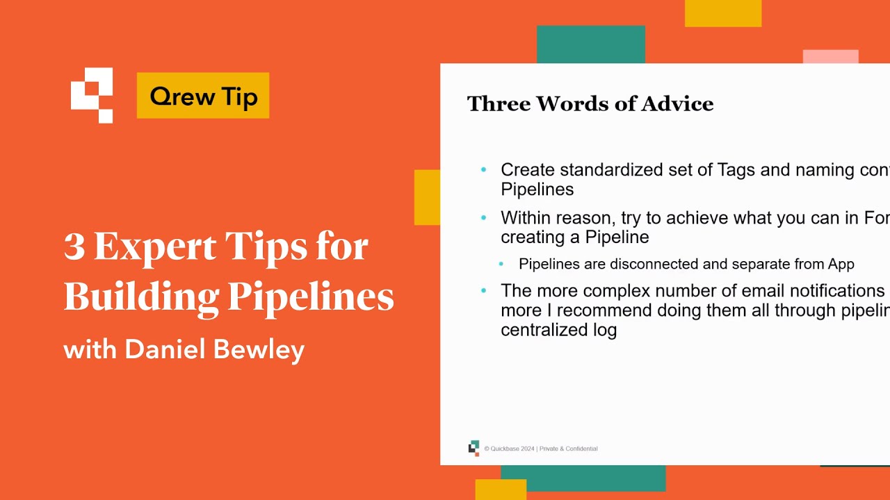 3 Expert Tips for Building Pipelines | Qrew Tip