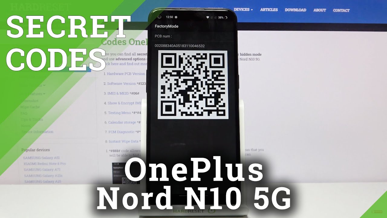 Secret Codes for OnePlus Nord N10 5G – Testing Menu / Calendar Storage