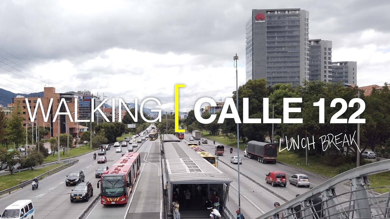 [4K] Walking Bogotá, Colombia. Calle 108, Calle 116, Calle 122, Unicentro.