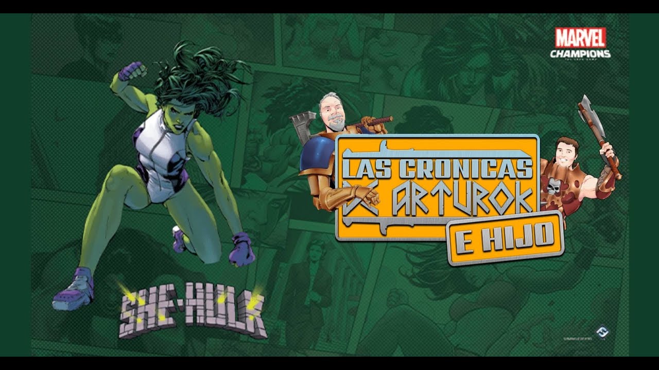 Marvel Champions - Hulka Vs. Rhino. Introduccion al juego de Cartas.