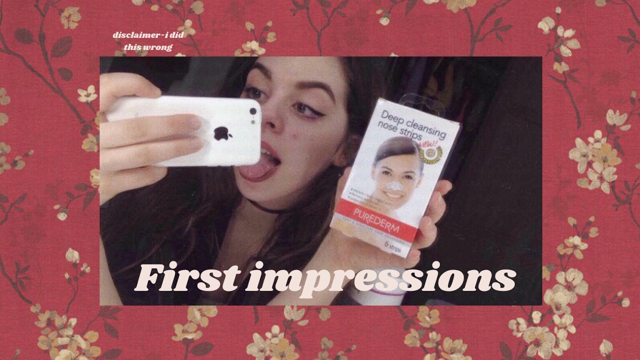 blackhead strip first impression !! | abby thomas