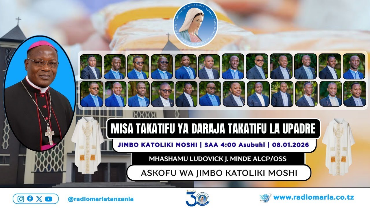 # LIVE || MISA YA DARAJA TAKATIFU YA UPADRE KWA MASHEMASI 24 - JIMBO KATOLIKI MOSHI