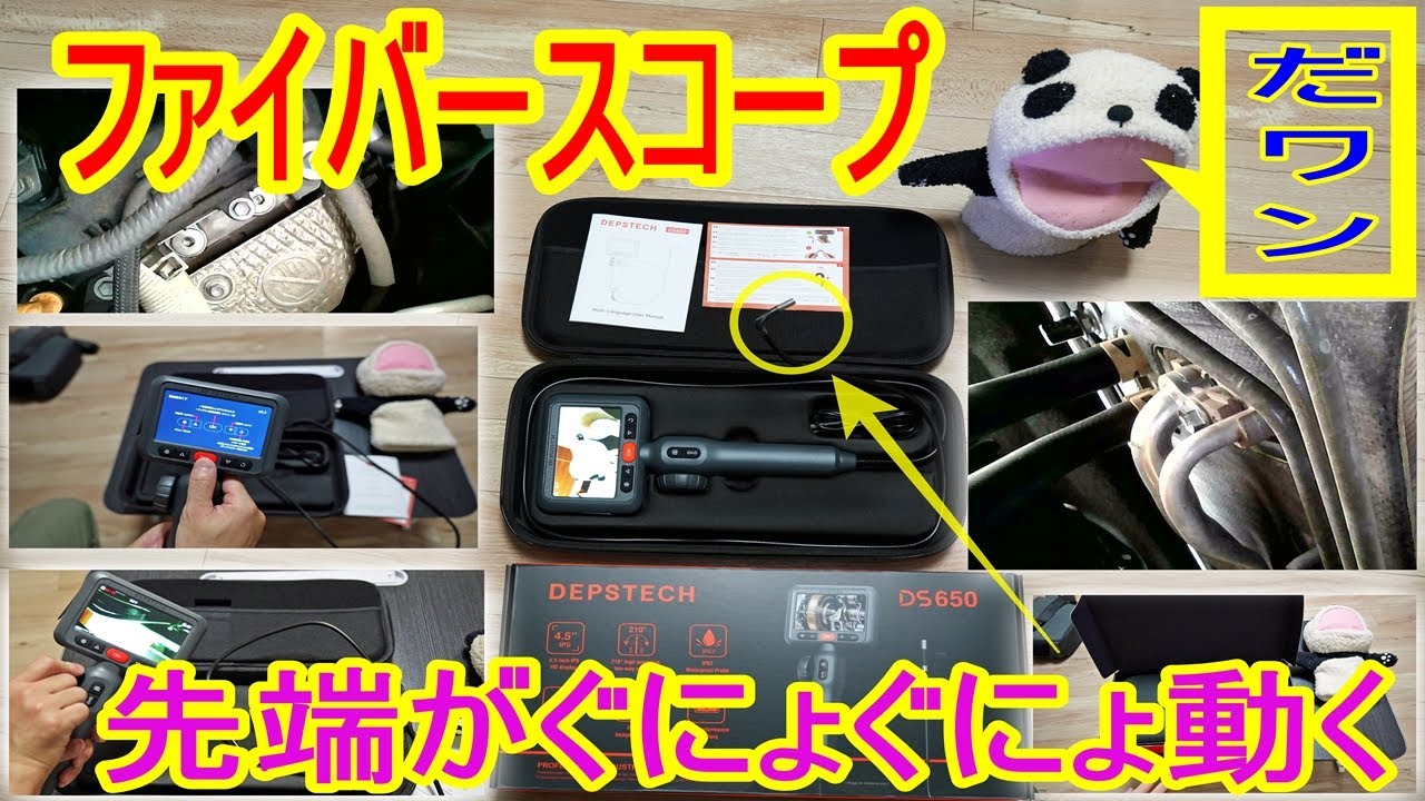 【キモい 先端がぐにょぐにょ動く ファイバースコープDEPSTECH 1080P】DS650内視鏡カメラ