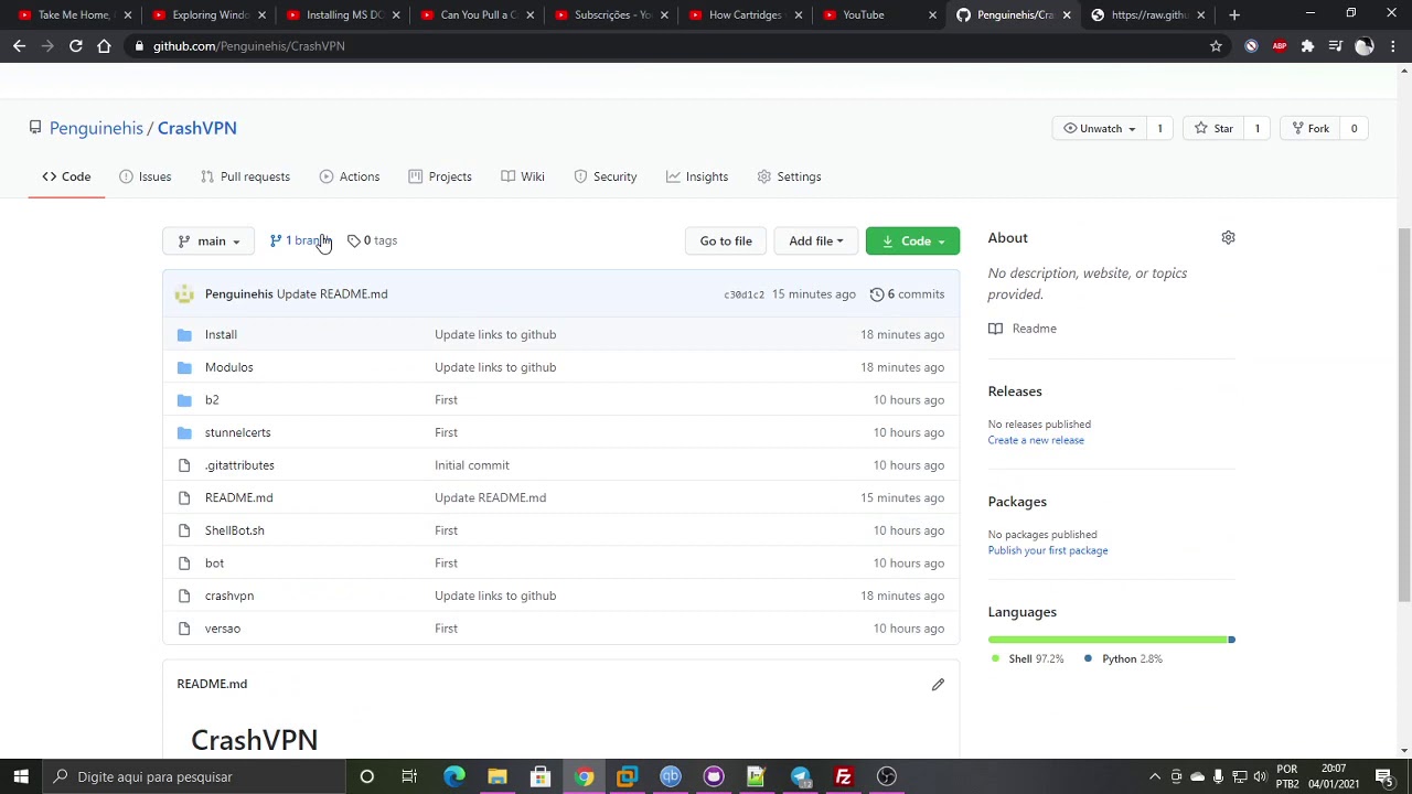 CrashVPN Imortalizado GITHUB INSTALLER