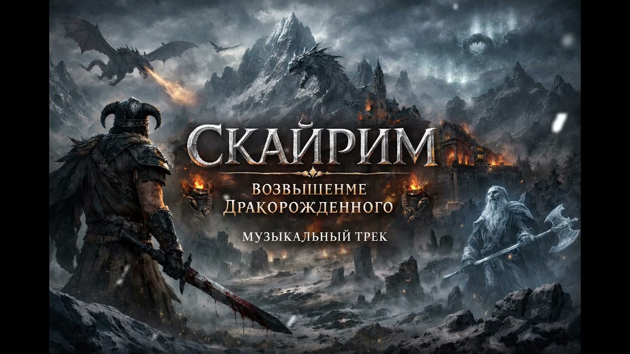 SKYRIM — Крик Драконорождённого | Epic Gothic Rock