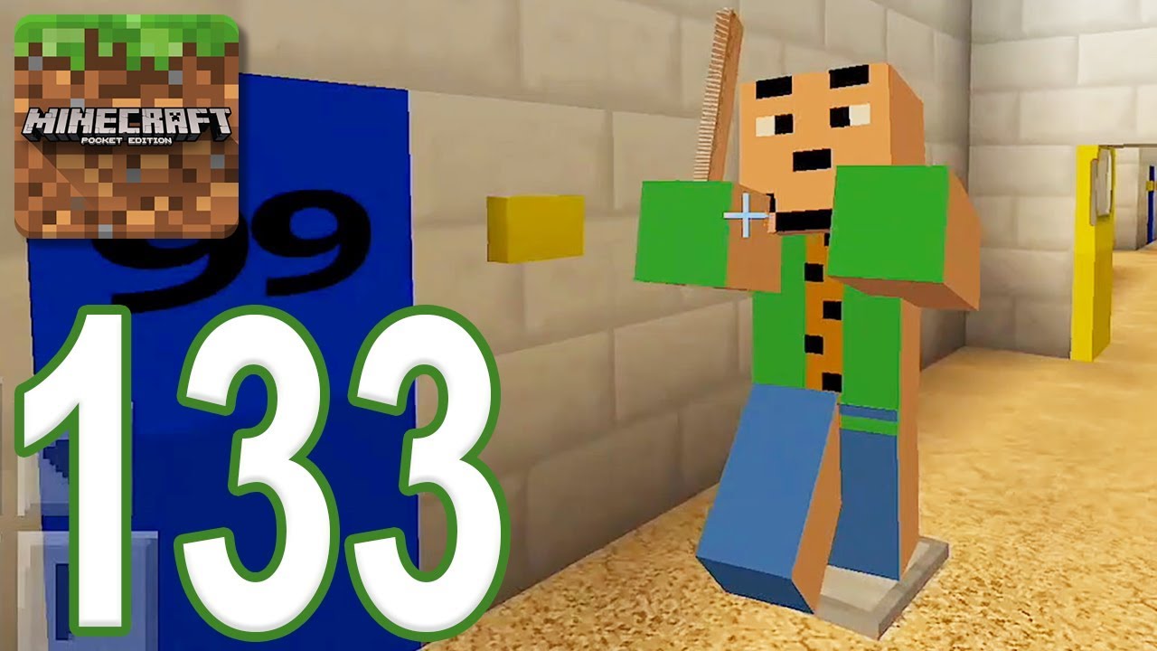 Minecraft Map - Gameplay Walkthrough Part 133 - Baldi's Basics Bedrock Edition (iOS, Android)