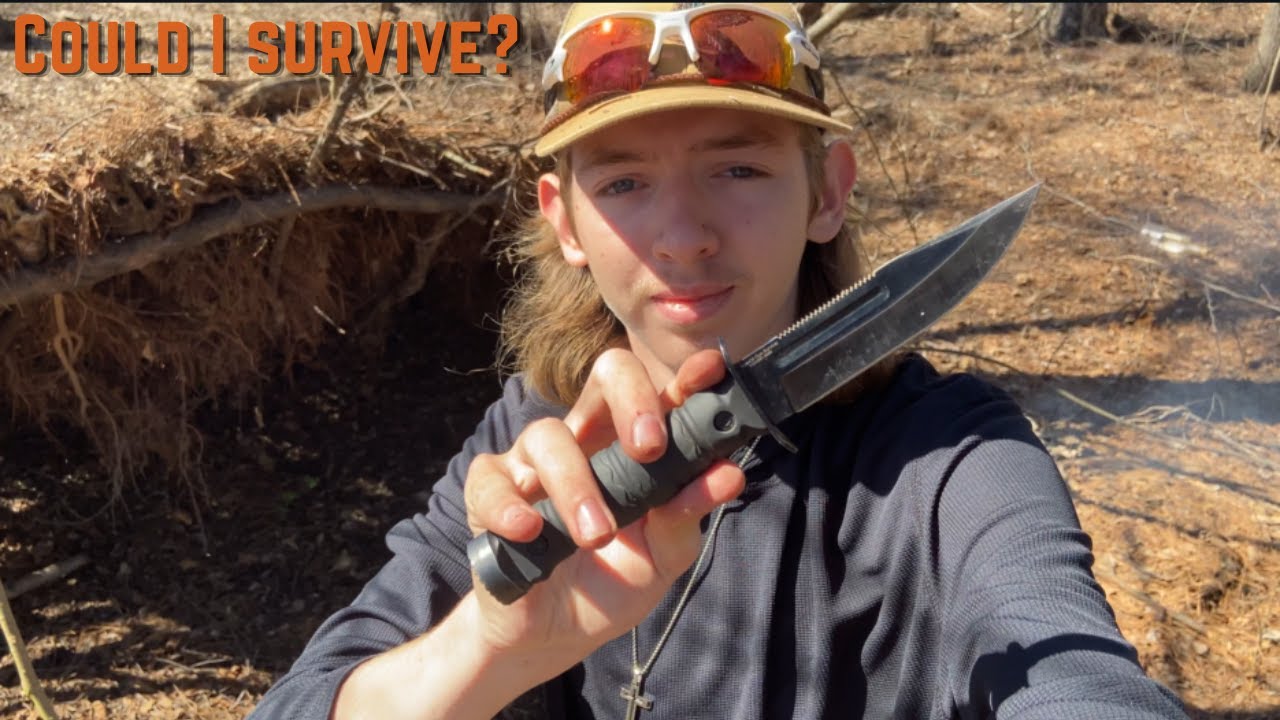 Being STRANDED ON AN ISLAND with just a knife? (& fire starter)