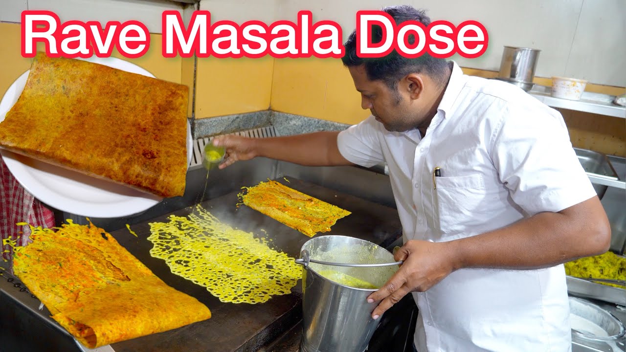 RAVE MASALA DOSE RECIPE FROM ATITHI GRAND HOTEL | Crispy Masala Rave Dose | #ravedose #muralijothe
