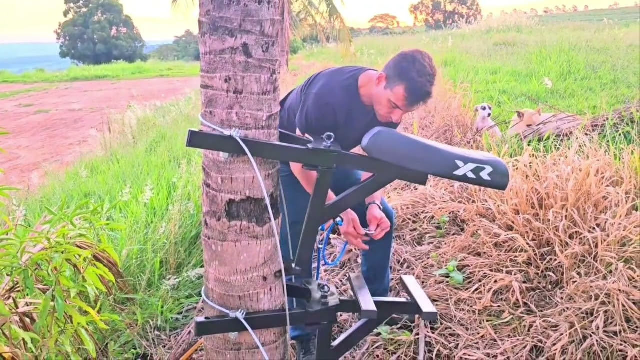 Equipamento para subir em coqueiros com segurança