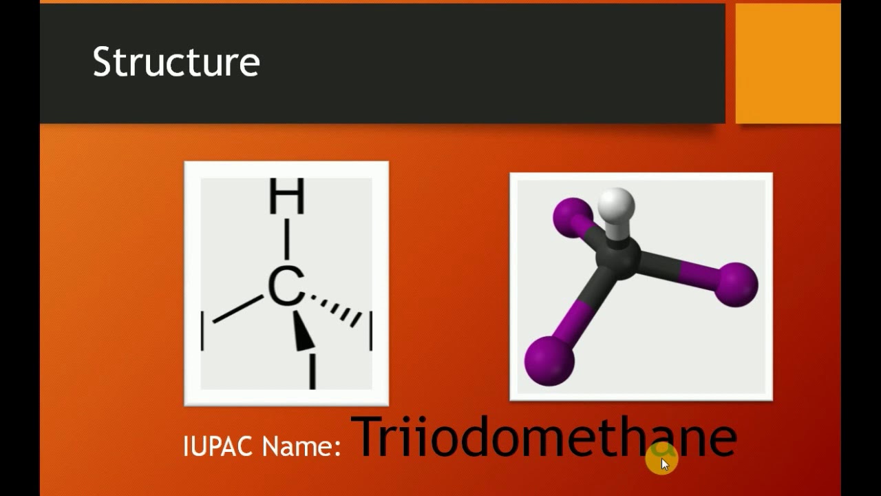 Structure and uses of Iodoform POC 1 Triiodomethane