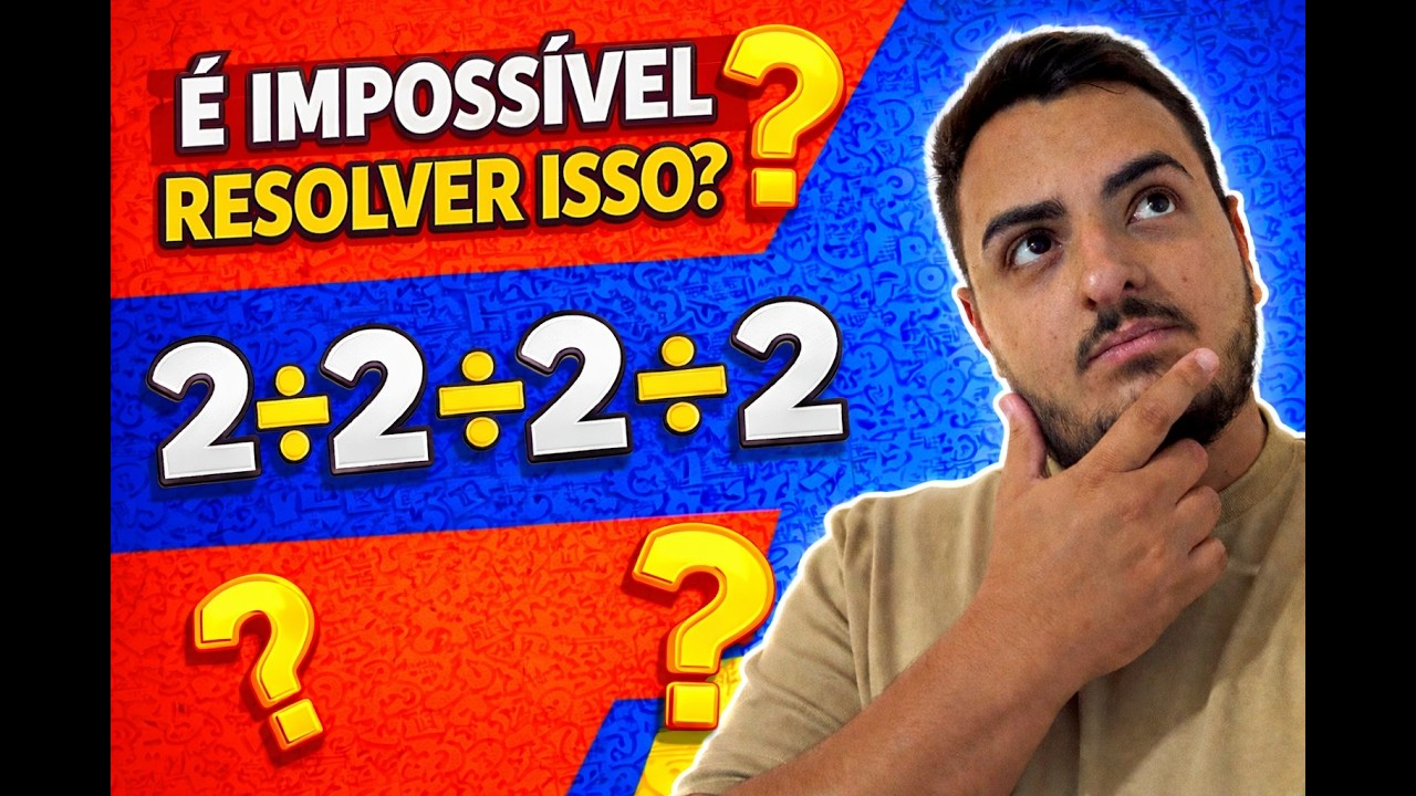 95% das Pessoas Erram Essa Conta Simples (2 ÷ 2 ÷ 2 ÷ 2) – Você Sabe Resolver?