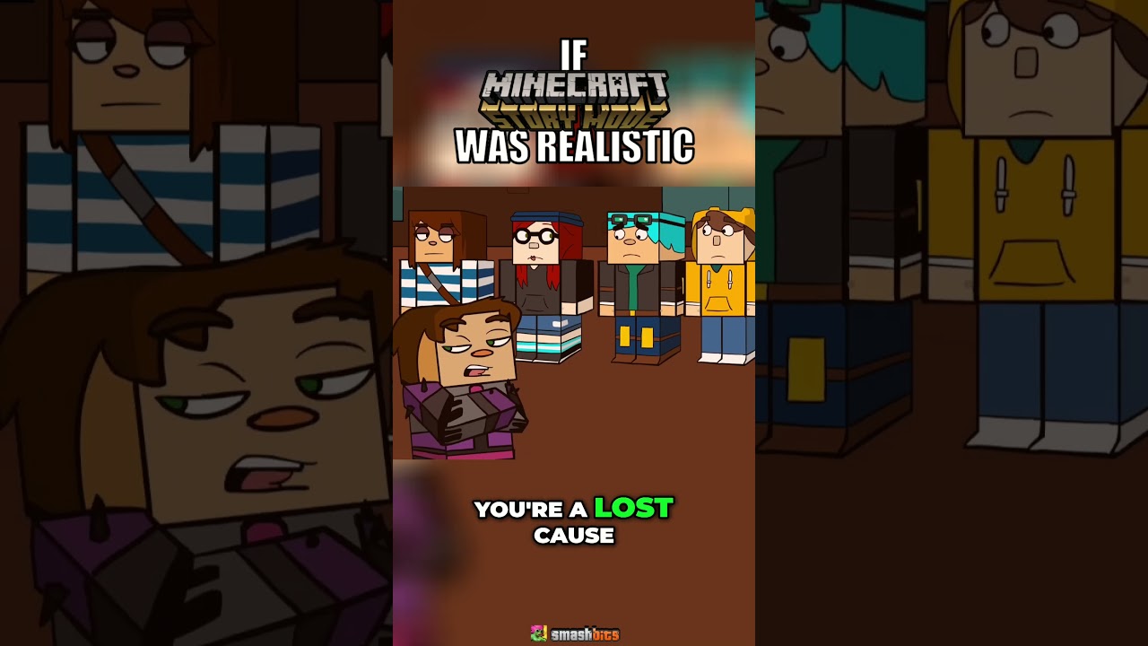 Everybody Else's Terrible Acting Made The Killer So Obvious #minecraftstorymode #minecraftanimations