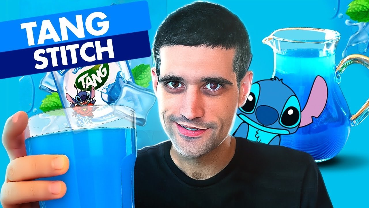 Bebi o TANG do STITCH sabor AZUL ESPACIAL...