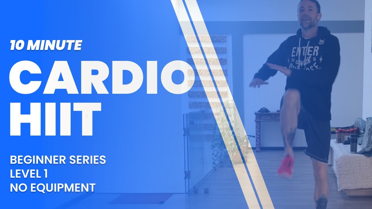 10 Min HIIT Cardio (No Equipment) | Beginner Series – Level 1 (Workout 1)
