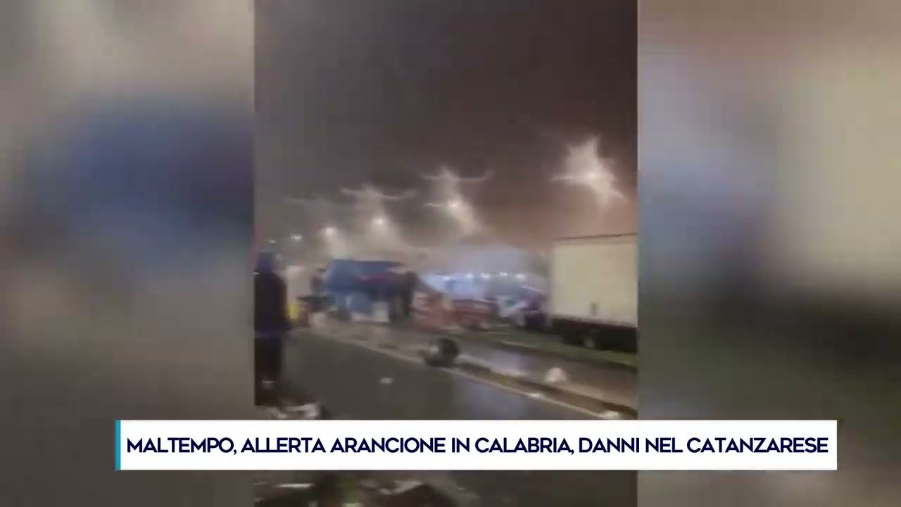 MALTEMPO, ALLERTA ARANCIONE IN CALABRIA, DANNI NEL CATANZARESE