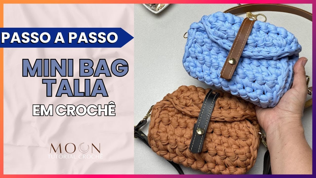 Mini Bag em Fio de Malha 35MM INICIANTES / Bolsa de CROCHÊ FÁCIL