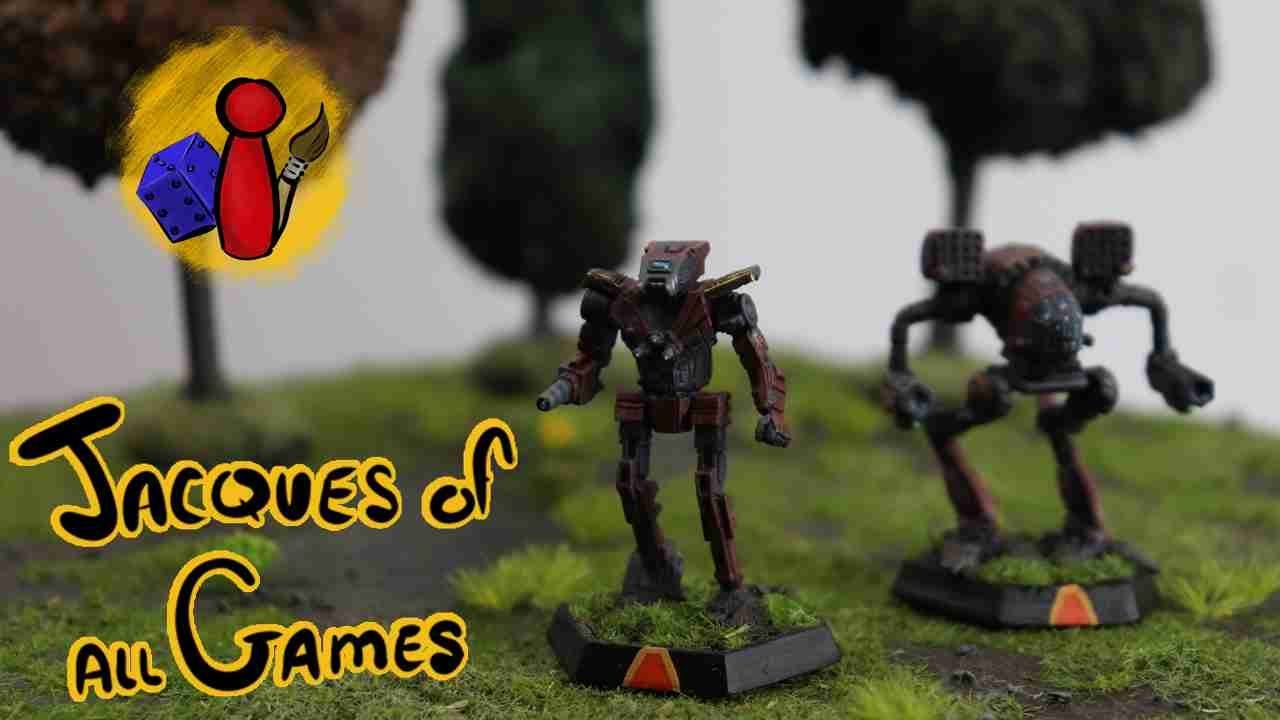 Painting Clan Wolf Battlemechs (Omnimechs) for Battletech!