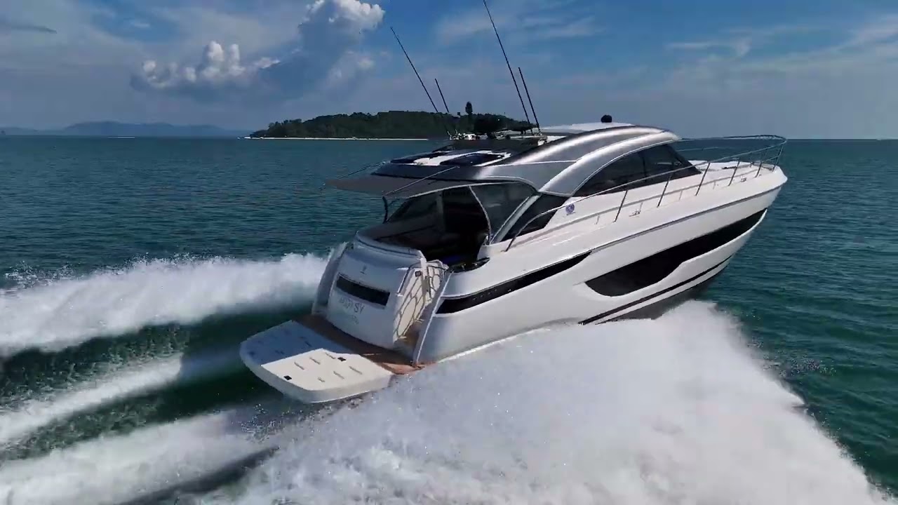Riviera 4600 Sport Yacht journey's from Singapore to Phuket