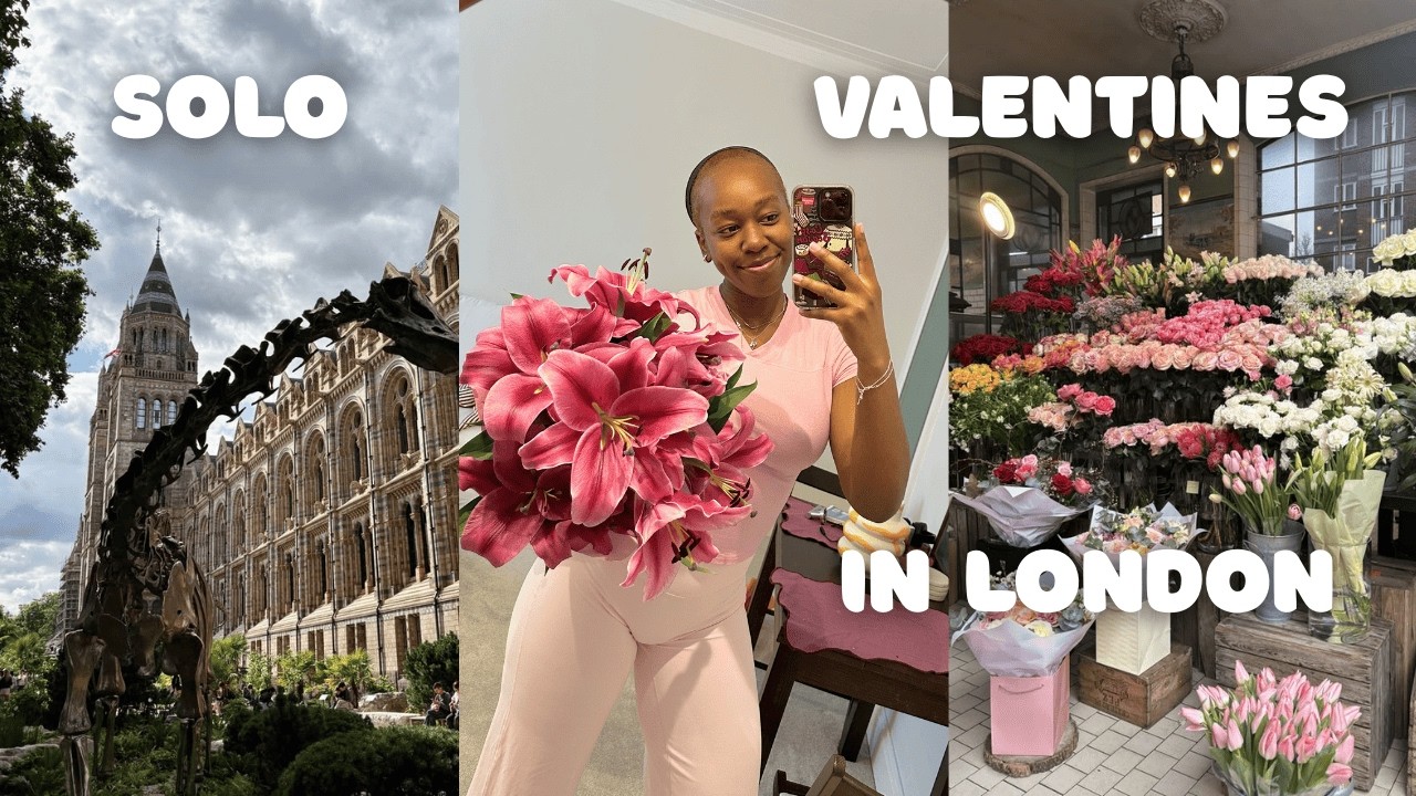 a dreamy solo valentines in london 💌 self care, museum date, massage & solo exploring