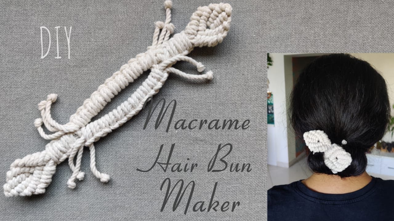 DIY Macrame Hair Bun Maker | Step by Step Tutorial