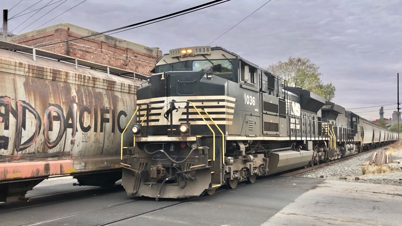 Train Drops Air & Blocks Crossings After Truck Hits Crossing Sign, Car Goes Wrong Way Next To Train.