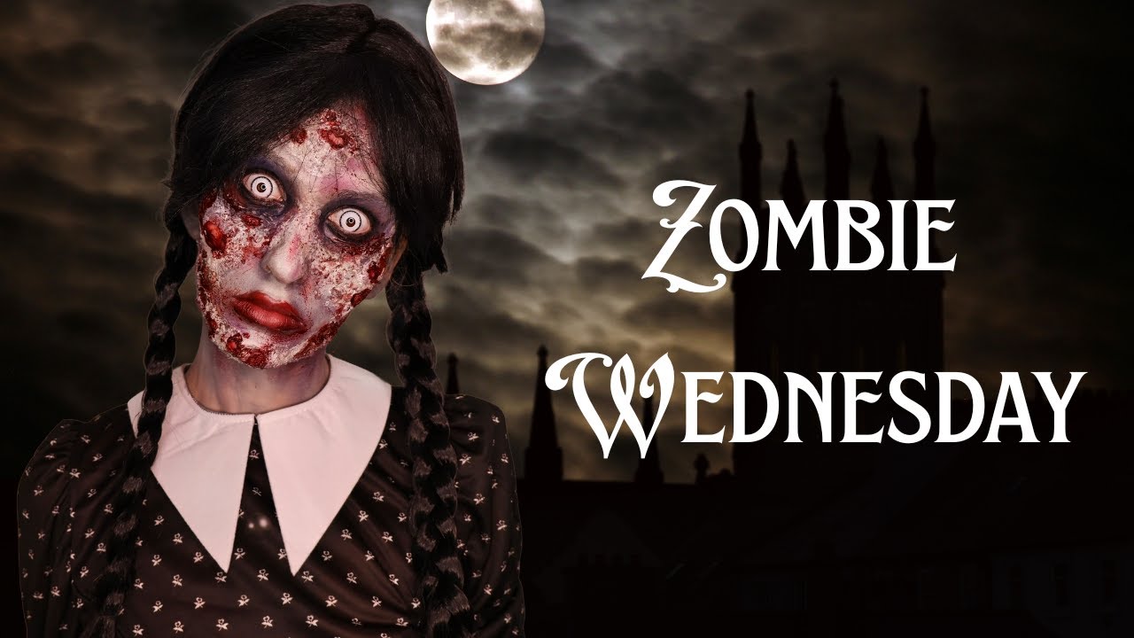 Zombie Wednesday Addams Makeup Tutorial