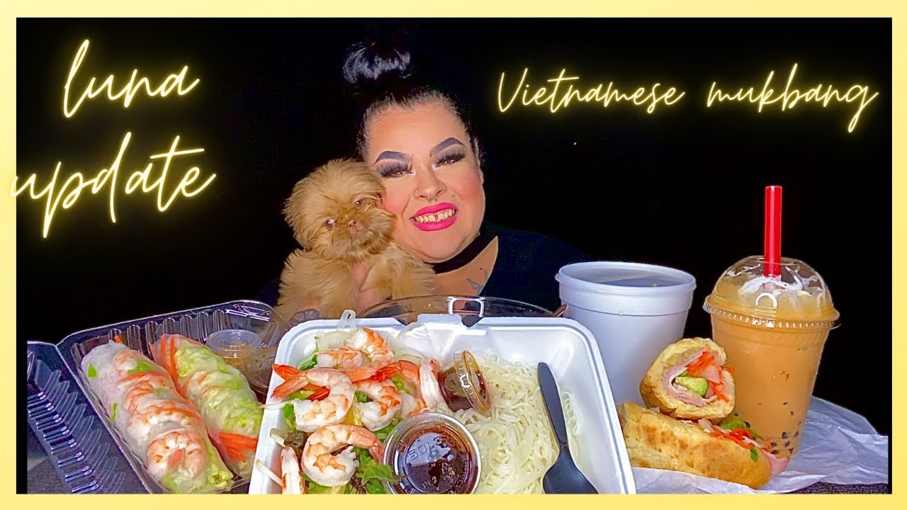 Pho + Banh Mi + Spring Roll + Boba Tea | Mukbang