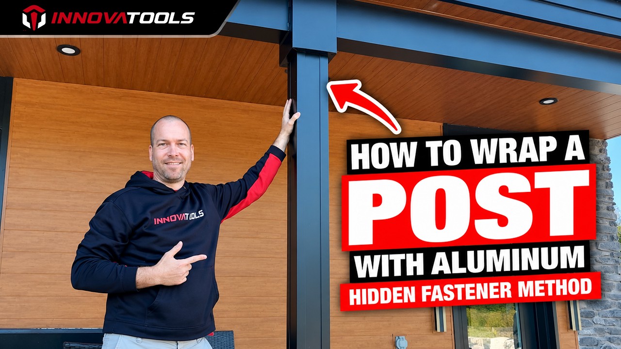 PRO TIP: how to cover a post/column/pillar with aluminum using a bending brake