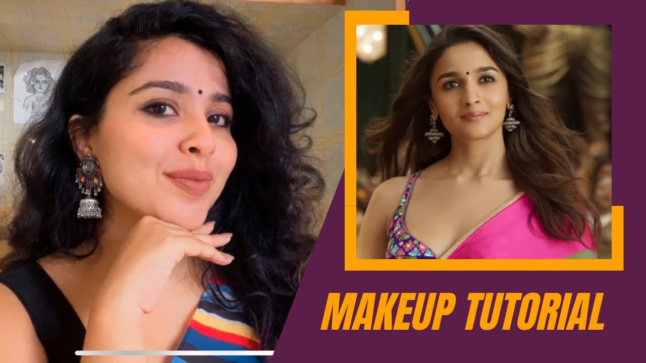 Rocky aur rani kii prem kahaani Makeup | Alia Bhatt Makeup Tutorial in Malayalam💄#whatjhumka