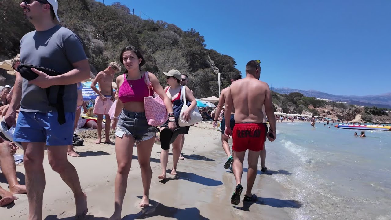 ★Every Man's Dream★ 🇬🇷 beach walk bechwalk hersonissos ★ Beach Bikini Walks ★ BBW 23