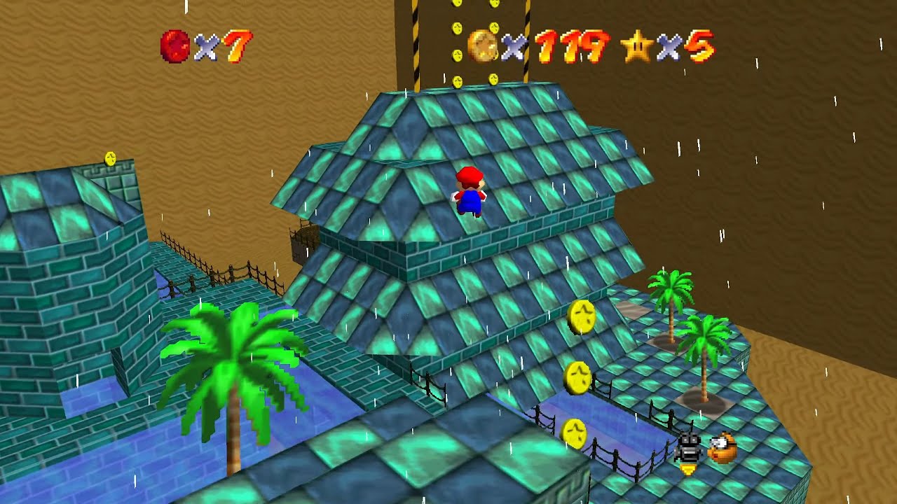 Vaporwave Oasis by SlyOctopie - Mario Builder 64