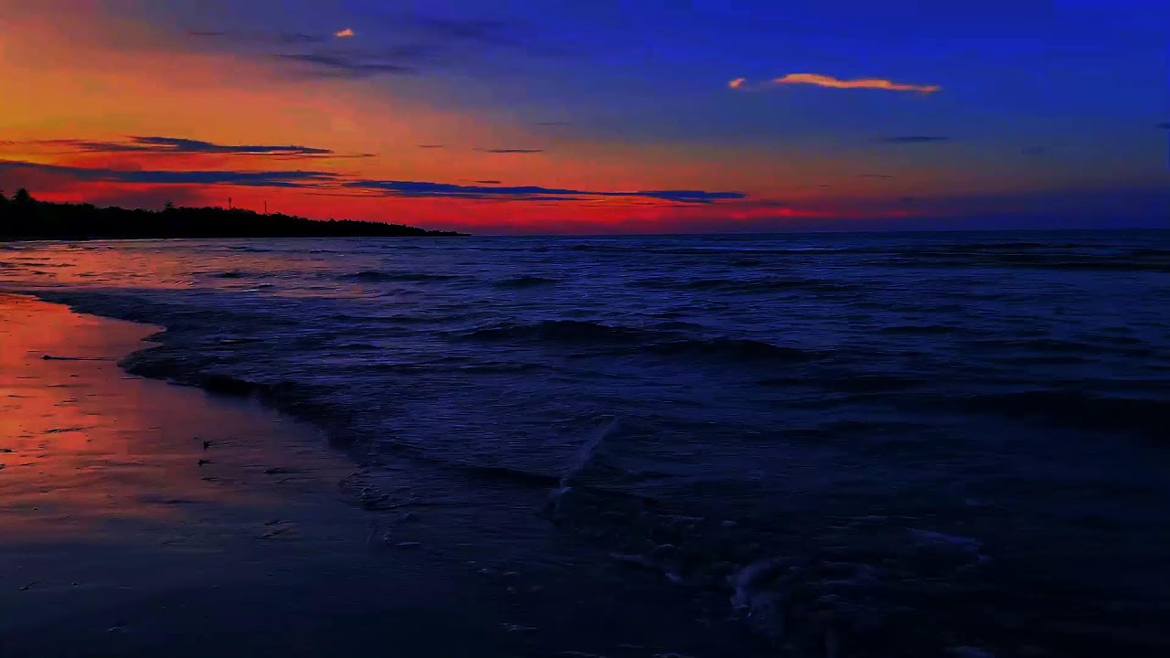 Ocean Sounds Background for Sleep | Gentle Night Ambience