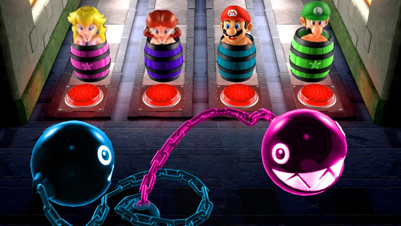 【マリオパーティ スーパースターズ】すべてのミニゲーム マーメイドプリンセスピーチ vs すべてのキャラクター (マスター難易度)