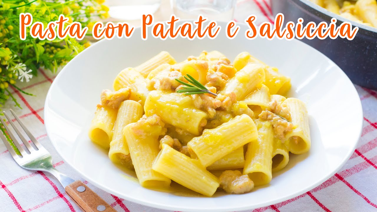 Pasta con Crema di Patate e Salsiccia - Ricetta Primo Piatto Facile e Veloce - 55Winston55
